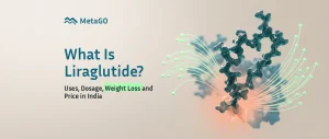 Translucent 3D liraglutide peptide with fatty acid chain and mint receptor particles, uses weight loss price India