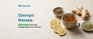 Ginger tea, lemon, jeera and fennel still life, Indian nausea remedies for Ozempic patients